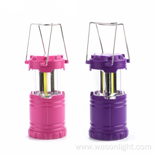 3*cob Magnetic Base Abs Plastic Strong Collapsible Portable Telescopic Light Outdoor Cob Camping Lantern